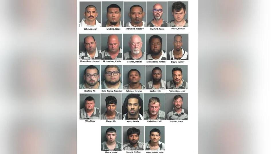 Over 20 Men Arrested Following Sting Operation Targeting Solicitation