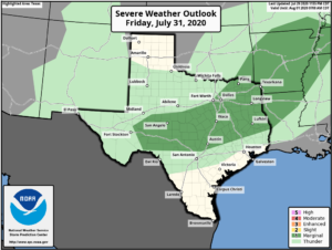 Strong Storms Possible Friday Night