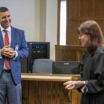 Santini takes interim bench of new 457th state District Court