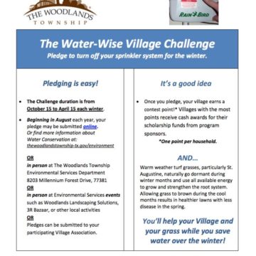 Registration Open for Water Wise Village Challenge