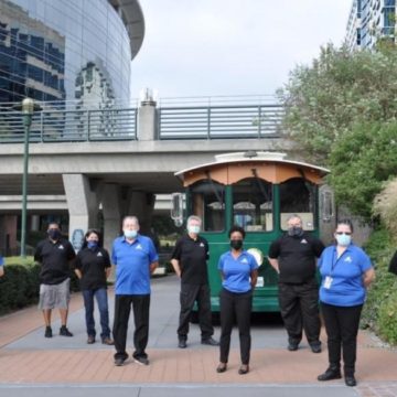 Town Center Trolley, providing free rides on 4.1-mile route, now under The Woodlands Township ownership