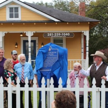 100-year-old home in Magnolia receives Montgomery County historical marker