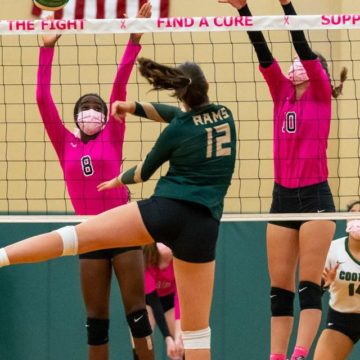 Through the Lens: John Cooper Volleyball caps season with 3-1 win on Dig Pink Night