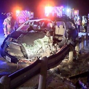 DRIVER AND CHILD CRITICAL AFTER BEING STRUCK BY WRONG WAY DRIVER ON I-45 IN THE WOODLANDS