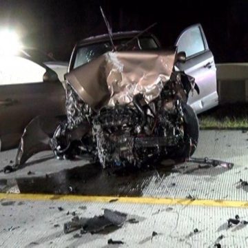 FEMALE DIES IN EARLY MORNING 8-VEHICLE CRASH