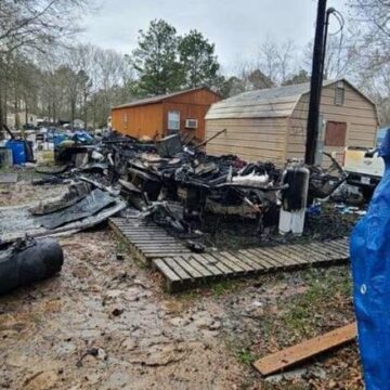 New Caney home burns as man seeks supplies during winter freeze