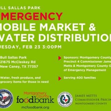 Emergency Food, Water Distribution Opening At Bull Sallas Park