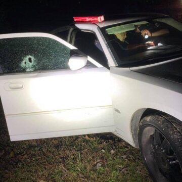 VEHICLE SHOT AT IN SPLENDORA