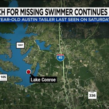 Search for missing swimmer in Lake Conroe continues Monday