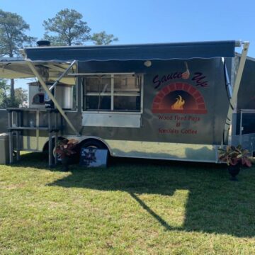 Sauced Up mobile food truck now serving pizzas off of FM 1774 in Magnolia