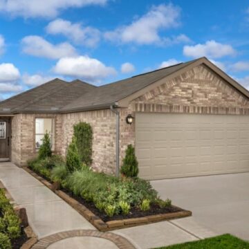 97-homesite Creekside Court under construction at Carraway Lane, FM 2978