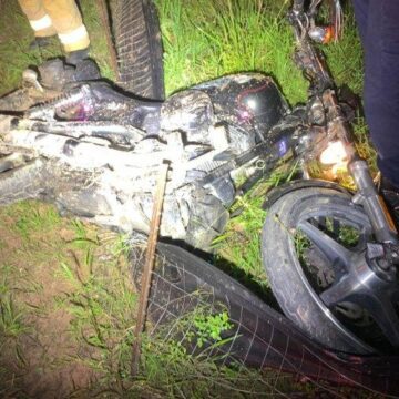 STOLEN MOTORCYCLE CRASHES IN GRANGERLAND