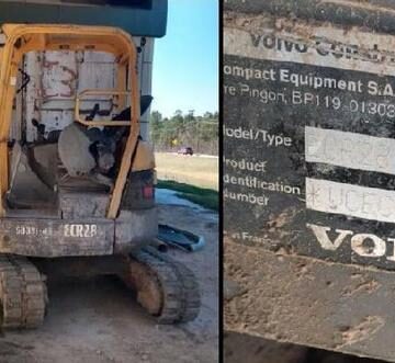 MCTX Sheriff Seeks Public’s Help to Locate Stolen Volvo Excavator out of Conroe