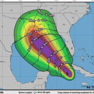 Update for Tropical Storm Ida-Looks Like a Louisiana Storm on Katrina’s 16th Anniversary