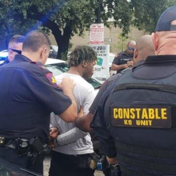 SECOND MURDER SUSPECT OUT ON BOND FROM HARRIS COUNTY ARRESTED COMMITTING A FELONY IN A WEEK