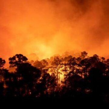 FIREFIGHTERS CONTINUE TO BATTLE BASTROP WILDFIRE