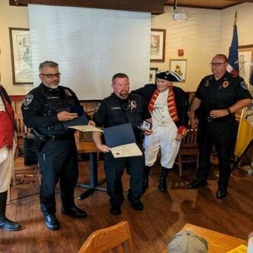 Sons of the American Revolution Freedom Chapter honor ORN police officers