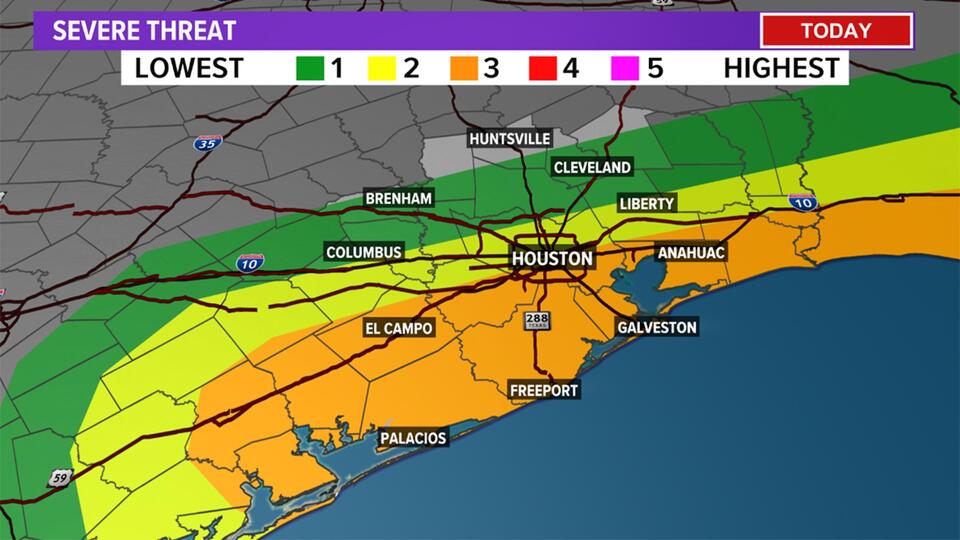 Live Updates Severe Thunderstorm Warning Issued For Parts Of Harris And Montgomery Counties