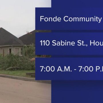 FEMA assistance available at Fonde Community Center in downtown Houston starting Tuesday