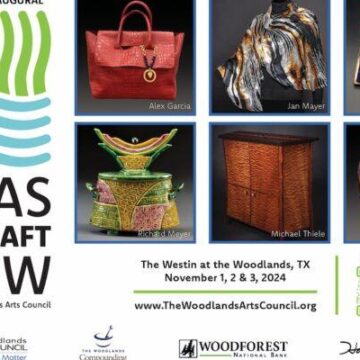 Inaugural Texas Fine Craft Show set for November 1, 2 & 3 in The Woodlands