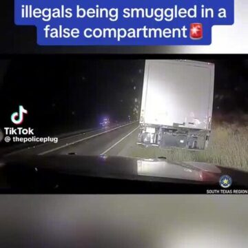 Texas trooper stop a box truck the had 17 illegals in it