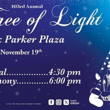 Don’t Miss the Annual Sam Houston State Tree of Light Ceremony Tonight!